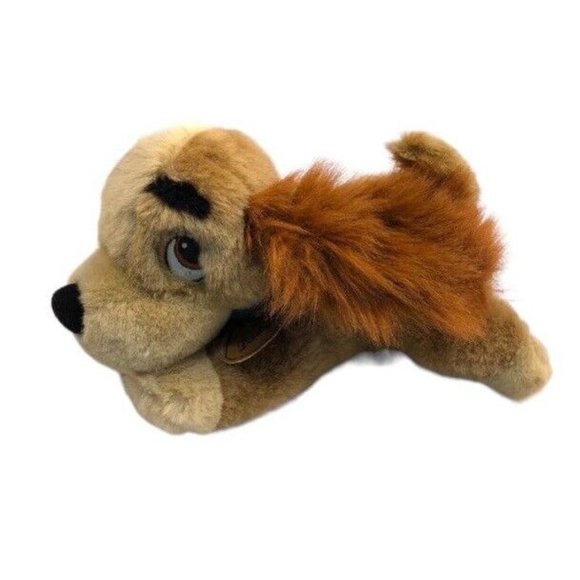 Disney Store Lady and the Tramp Plush Dog Lady Stuffed Toy Puppy Cocker Spaniel - Picture 1 of 5